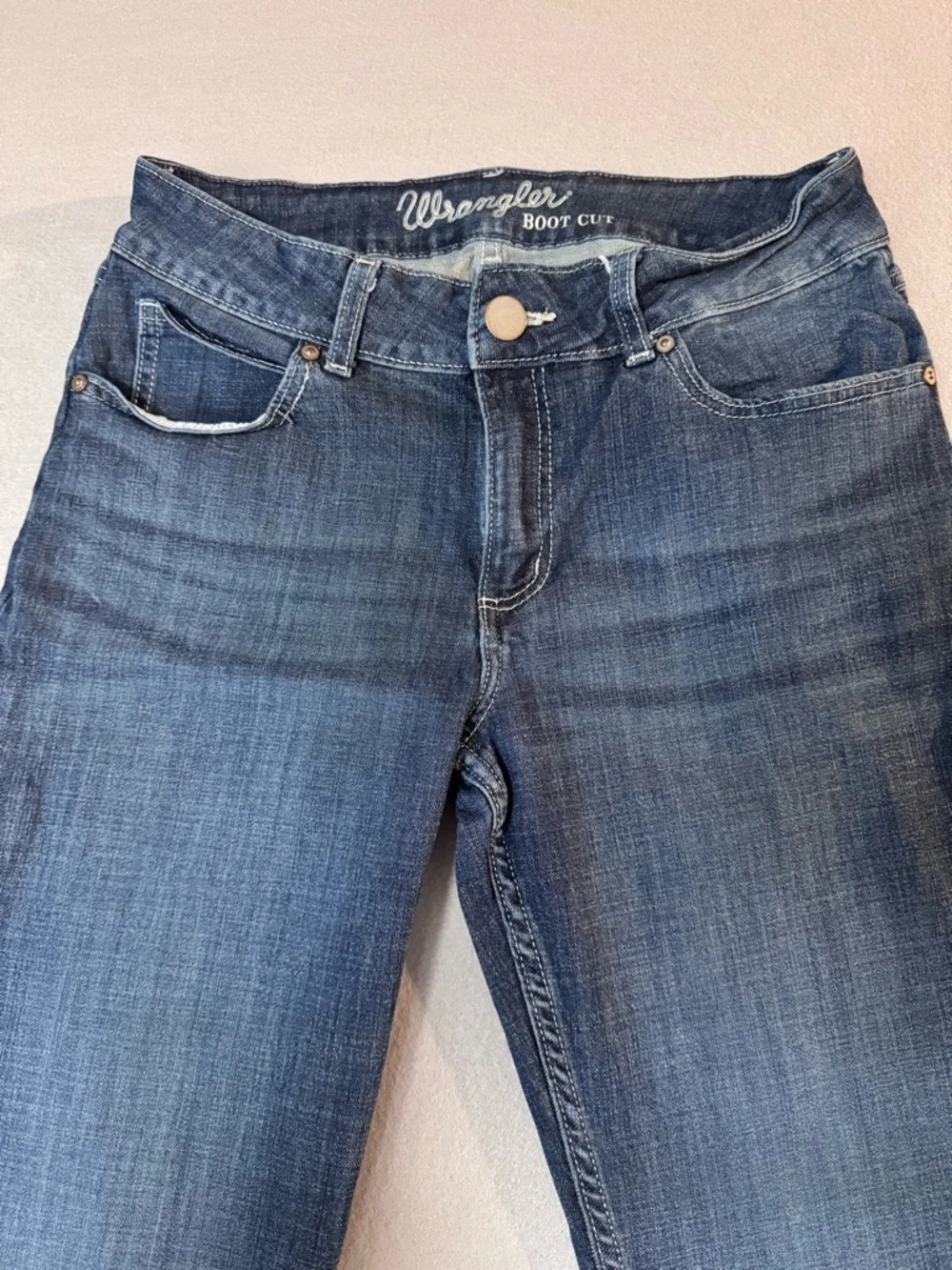 Wrangler Women's Dark Blue Straight Leg Jeans